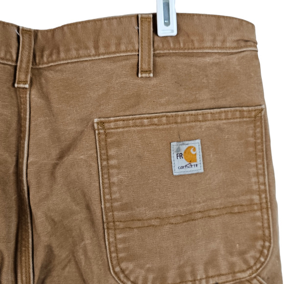 Carhartt Men's brown pants canvas work carpenter 38 x 30 staining - Picture 8 of 13
